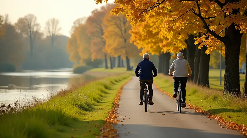 Piękny widok na Wisłę z ścieżką rowerową